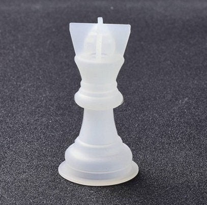 Silicone Mold Chess Pieces, 16 PIECE SET, 3D, King Queen Rook Knight Bishop Pawn, for Epoxy Resin Crafts