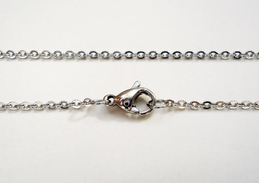 Finished Stainless Steel Chains with Clasps - 18", 20", 24", 30" Long x 1.5mm Wide