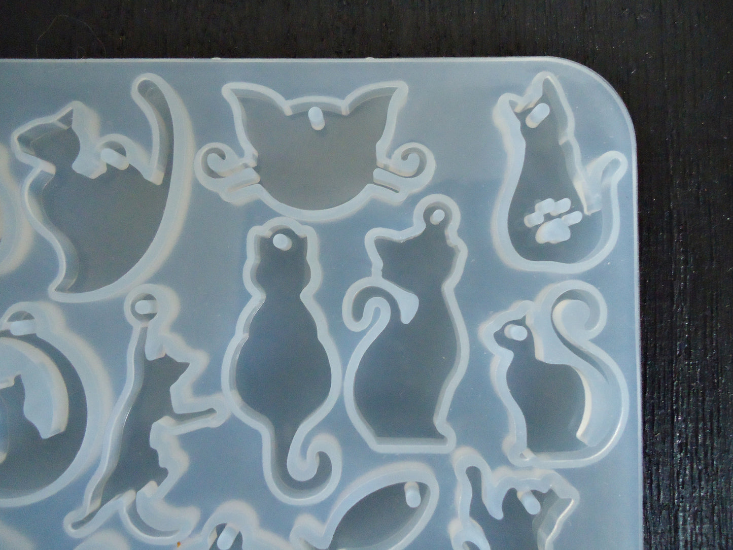 Cat Charm Silicone Mold, 29 Small Cat Charms or Earrings, under 1 inch charms, Epoxy Resin Mold