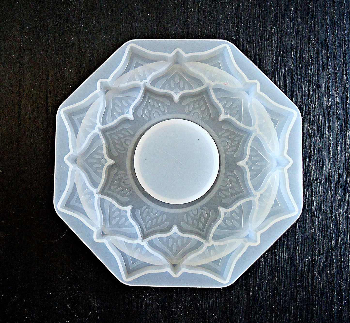 Layered Lotus Flower Tealight Candle Silicone Mold