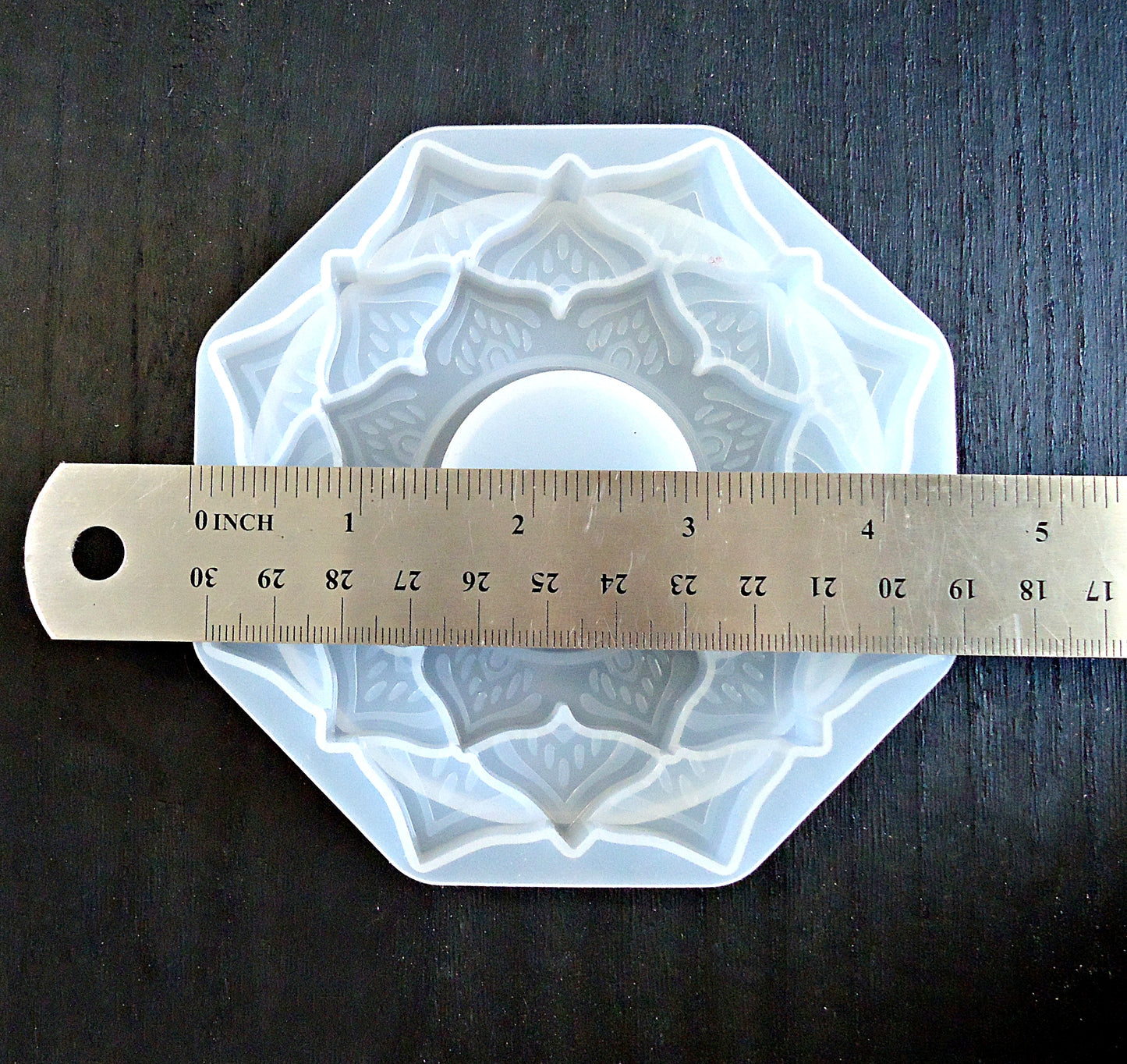Layered Lotus Flower Tealight Candle Silicone Mold