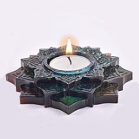 Layered Lotus Flower Tealight Candle Silicone Mold
