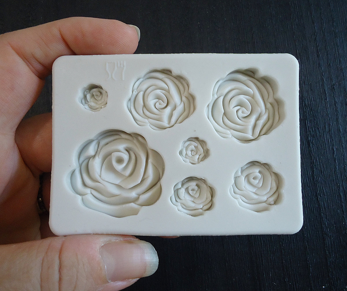 Rose Cabochon Silicone Mold