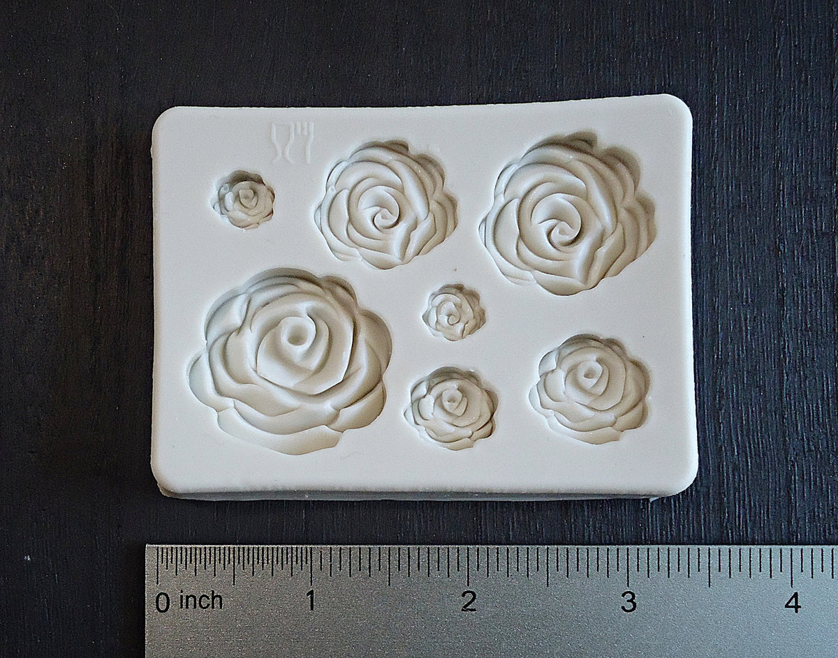 Rose Cabochon Silicone Mold