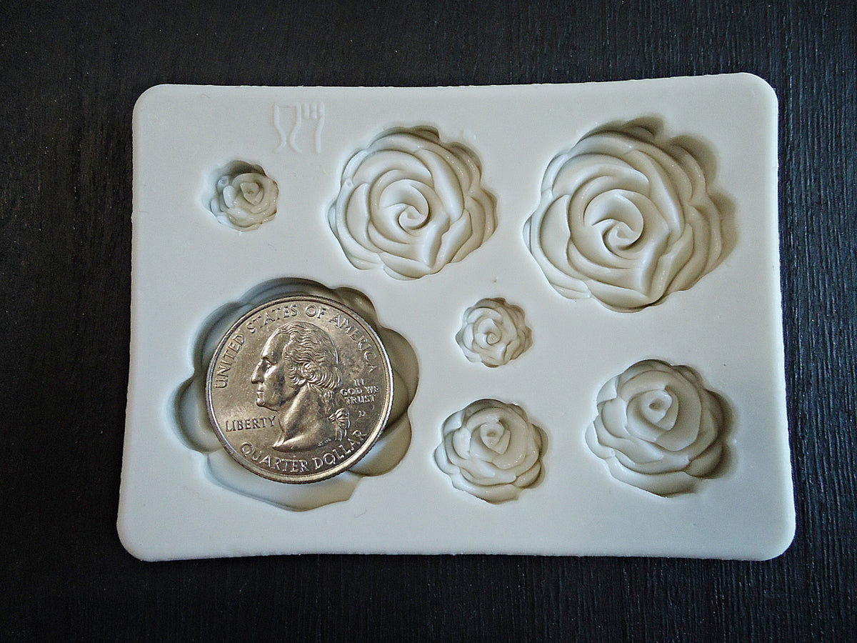 Rose Cabochon Silicone Mold