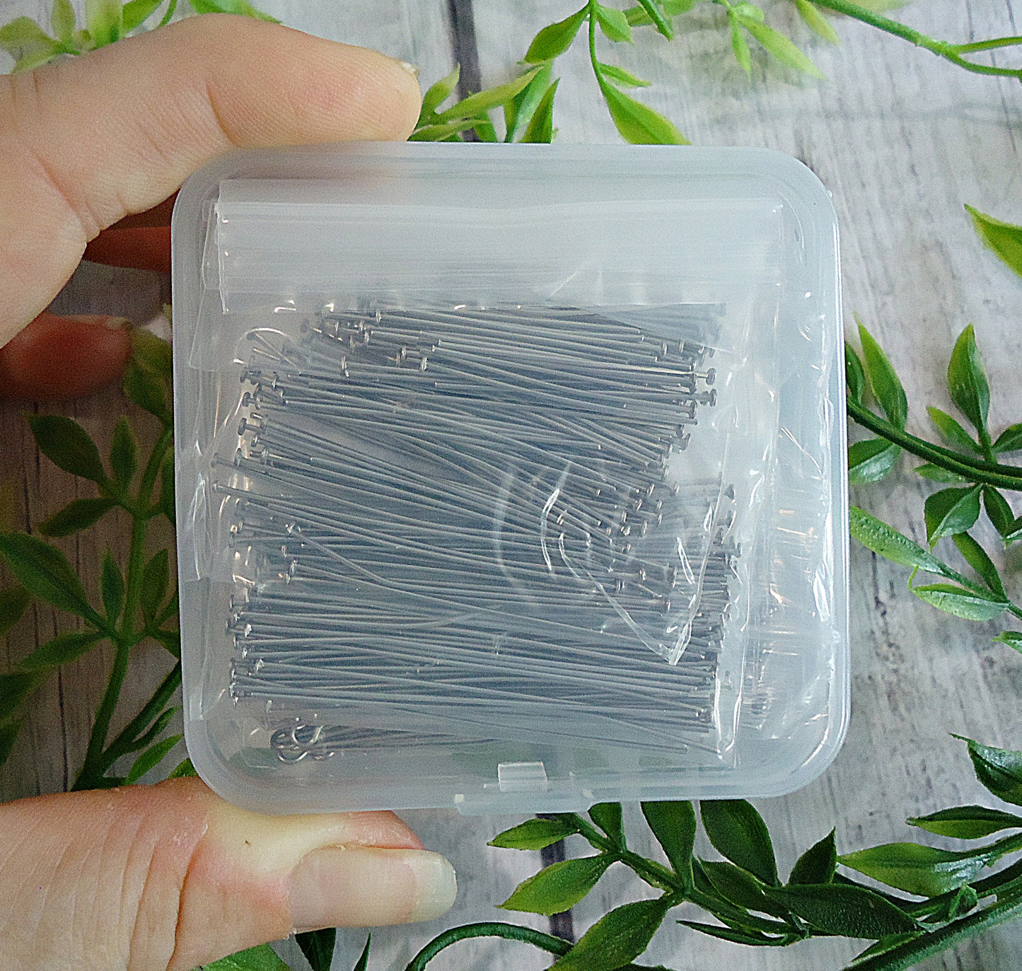 540 pieces, Stainless Steel Headpin Assortment, Eye Pins, Flat Head Pins, Ball Head Pins, 30mm, 40mm, 50mm